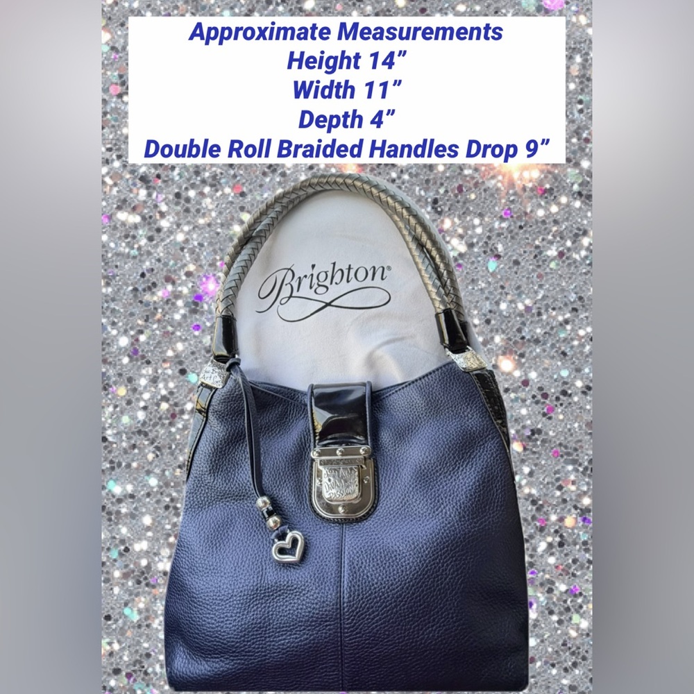 Brighton DOVIMA Like New Leather Bag, Crossbody Wallet, Orig Dust Bag, & Box - Picture 3 of 16